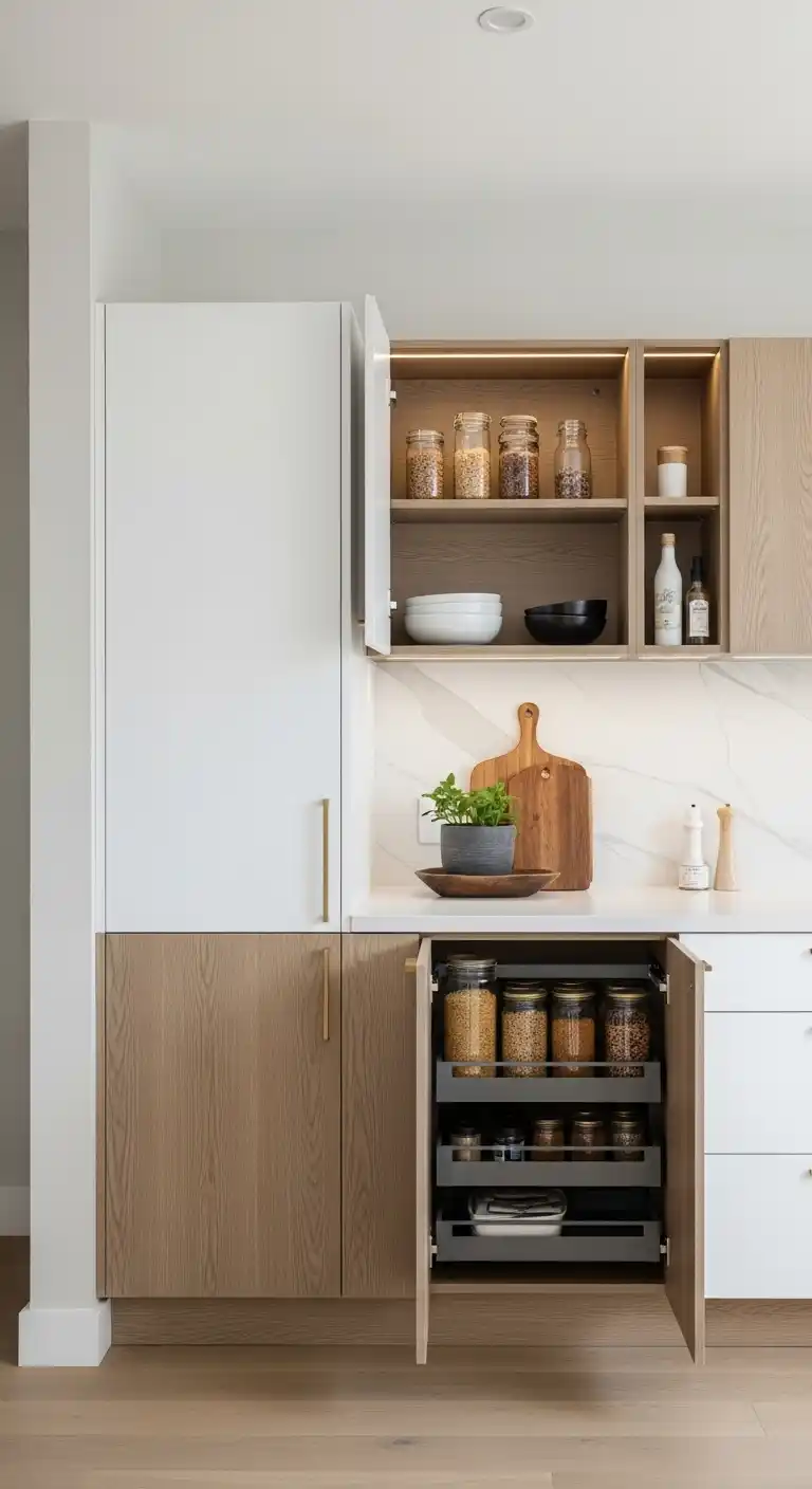 23. Custom Japandi Cabinets for Personalized Kitchens