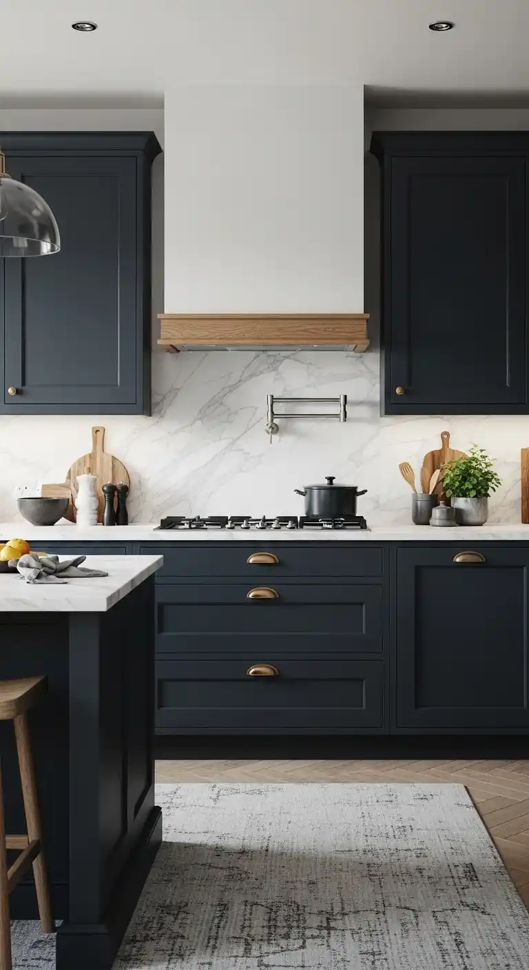 25. Moody Kitchen Cabinets for Timeless Elegance
