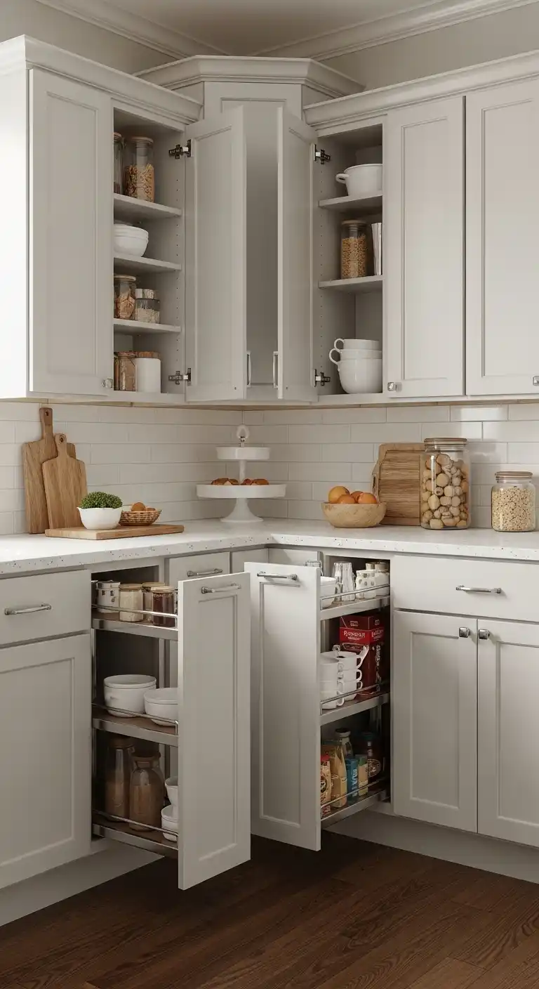 26. Corner Cabinets for Maximizing Space