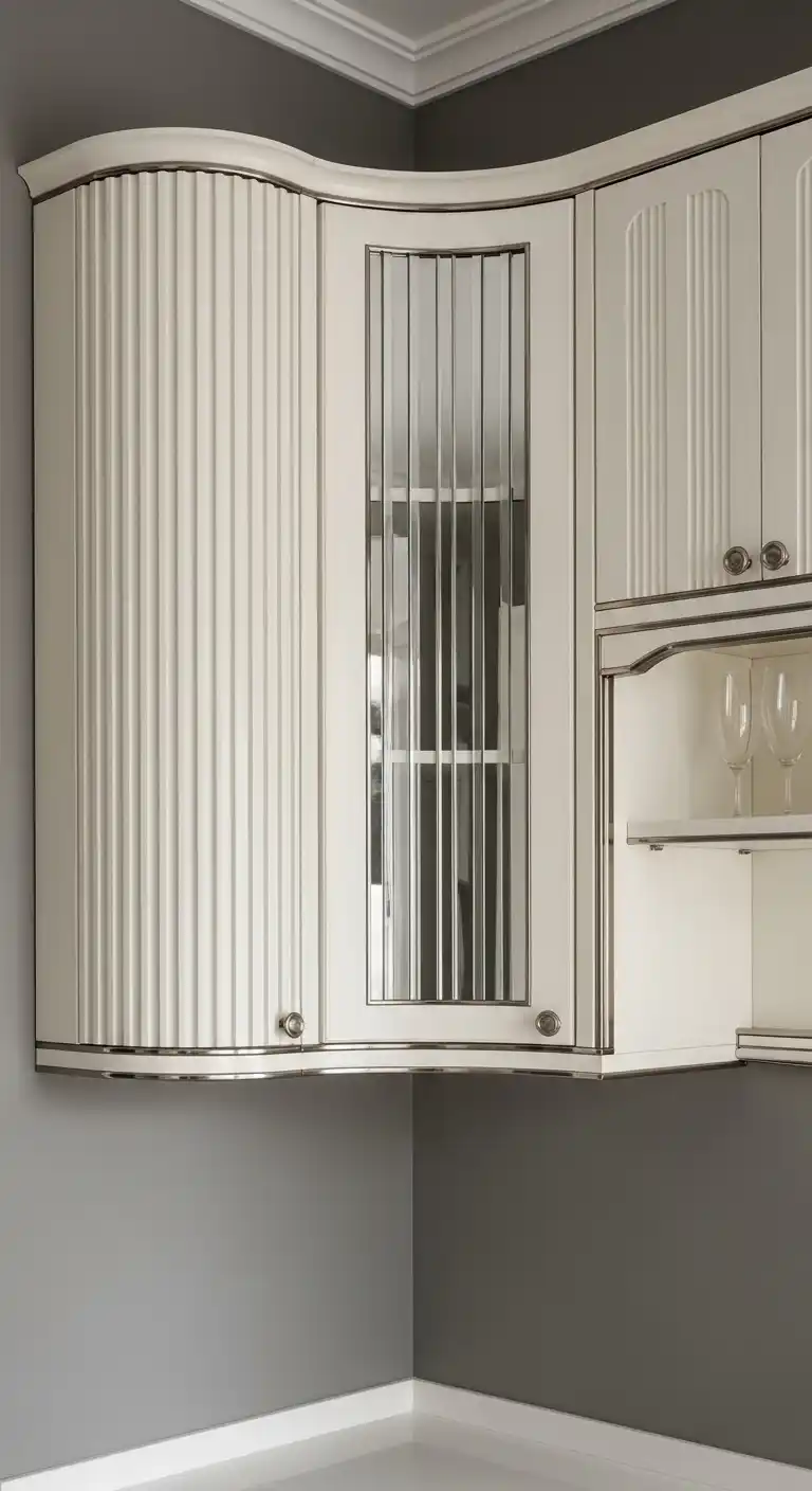 26. Rounded Corner Wall Cabinets