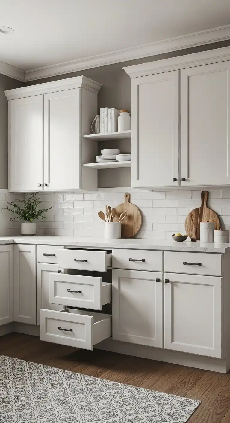 3. Shaker-Style Transitional Cabinets for Timeless Appeal