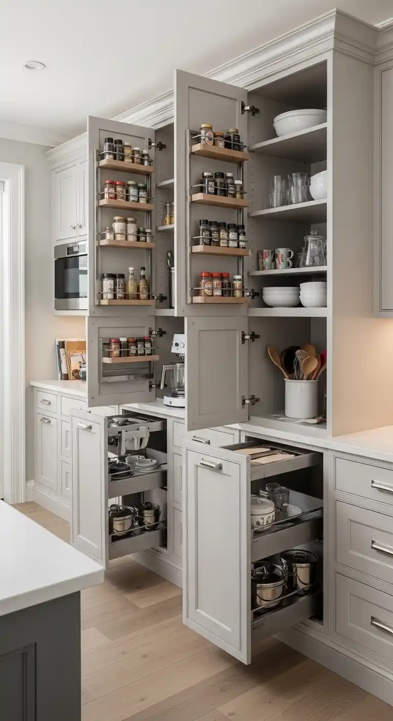 5. Custom Built-In Cabinets for Maximum Storage