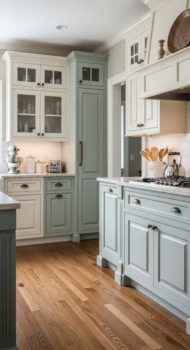 5. Painted Colonial Kitchen Cabinets Modern Twists on Classic Designs