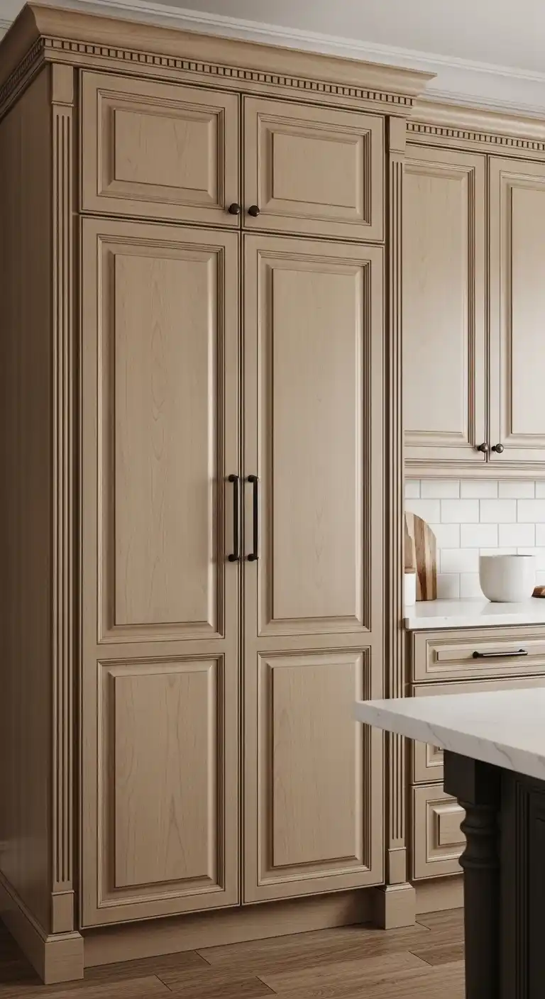 6. Beaded Inset Cabinets for Refined Detail