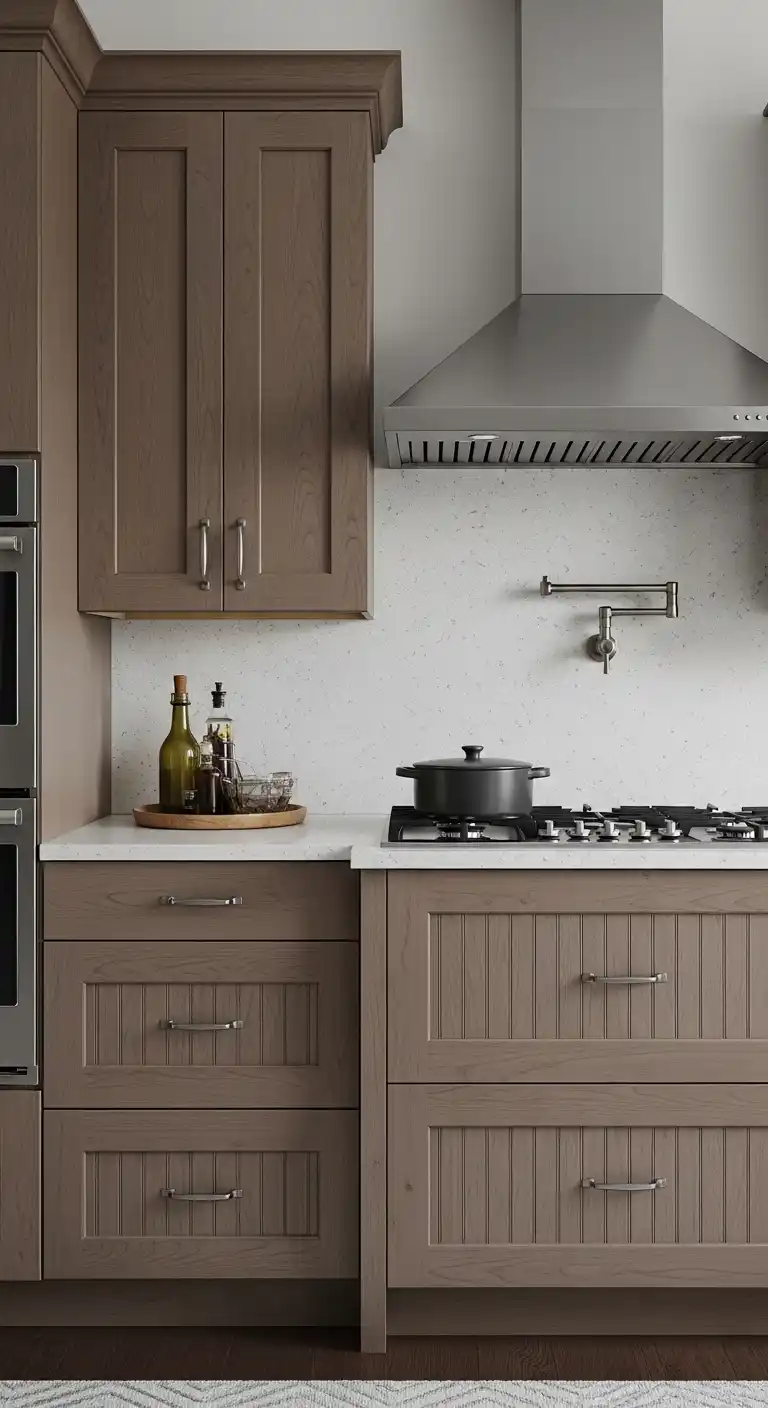 7. Mixed Material Cabinets for Texture and Depth
