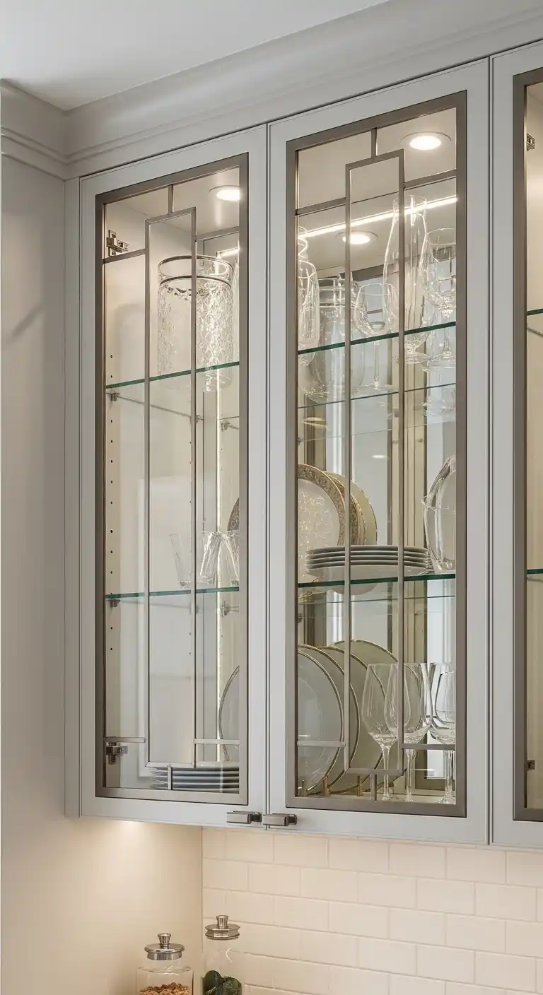 8. Glass-Inset Doors