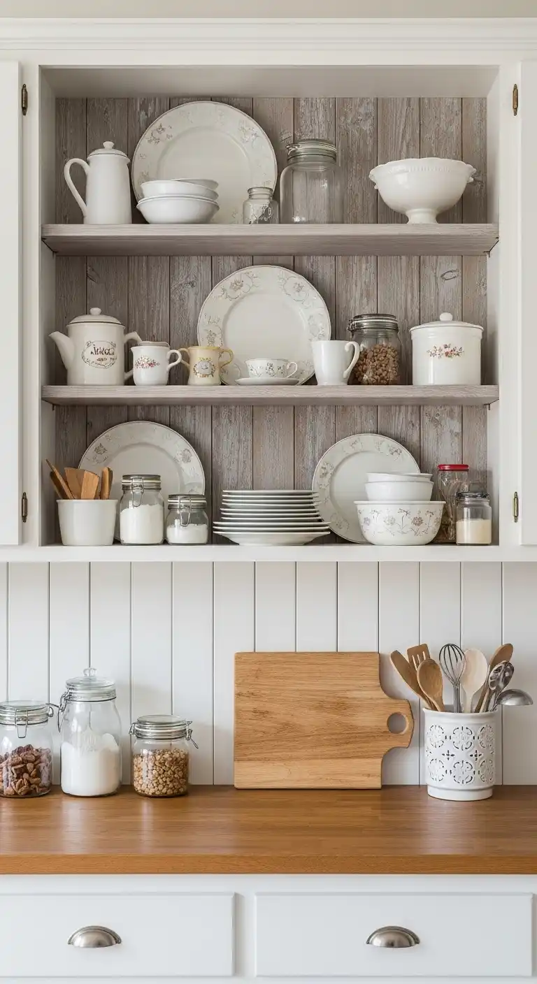 8. Open Shelving Cabinets for Airy Ambiance