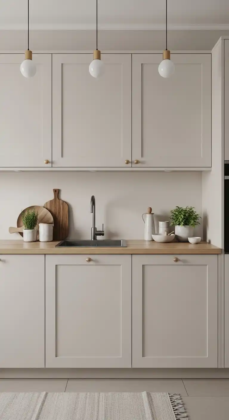 Combining Japandi Cabinets with Kitchen Decor