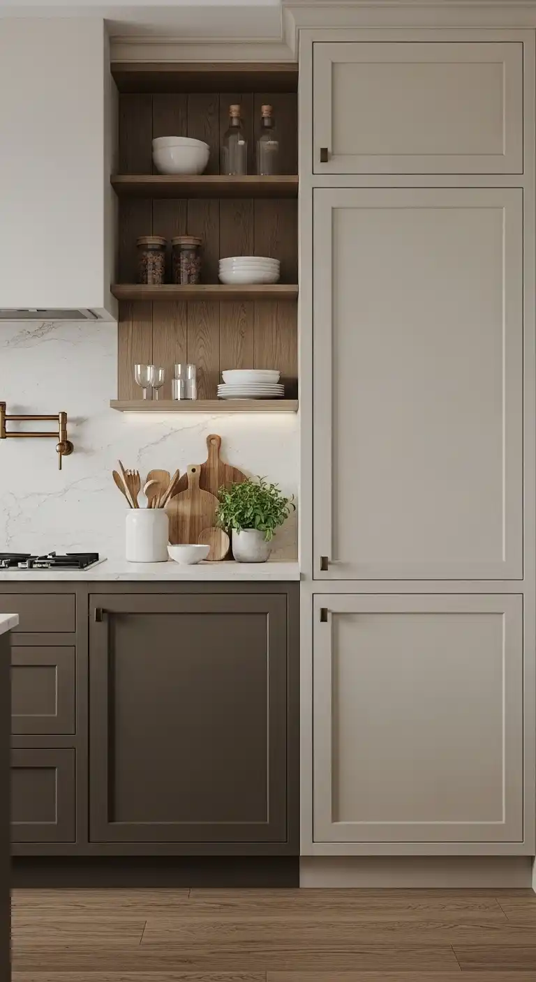 How Color and Texture Shape Organic Modern Kitchen Cabinets