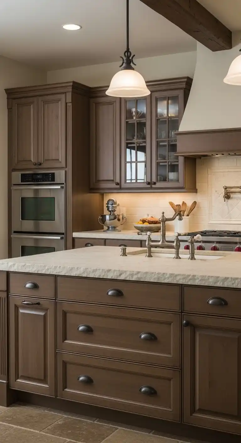 How to Blend Tuscan Cabinets with Modern Kitchen Appliances