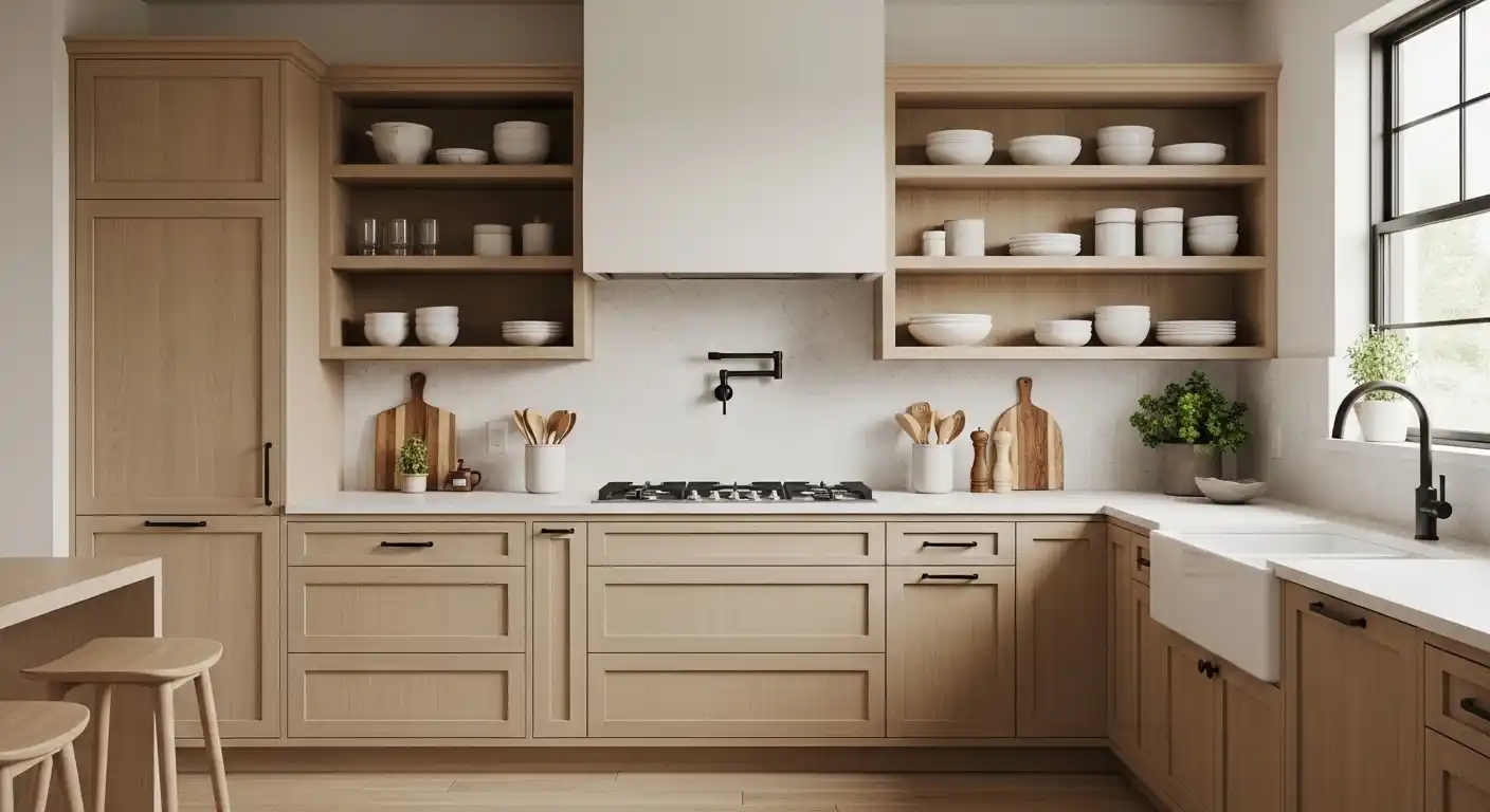 Organic Modern Kitchen Cabinets Ideas