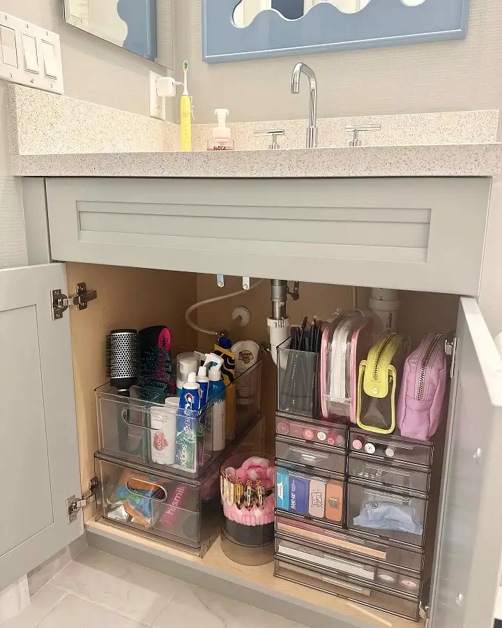Hang Zip Pouches on the Door for Grab and Go Kits