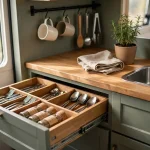 RV Kitchen Drawer Organization Ideas That Survive Travel Days