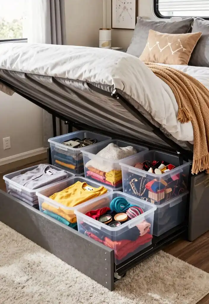 RV hidden storage ideas