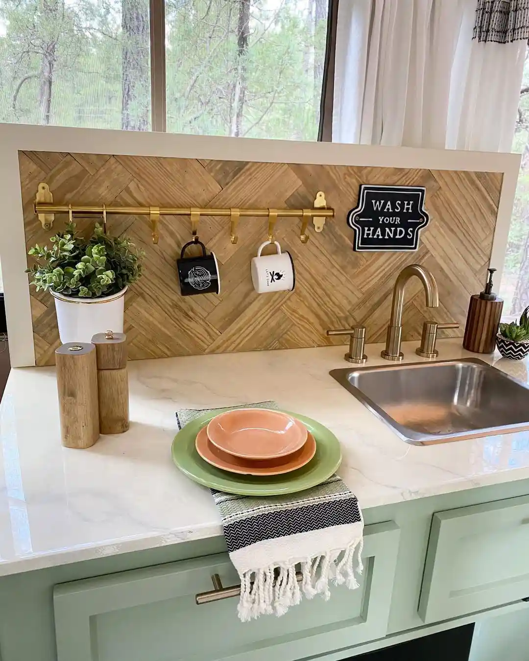 RV kitchen organization