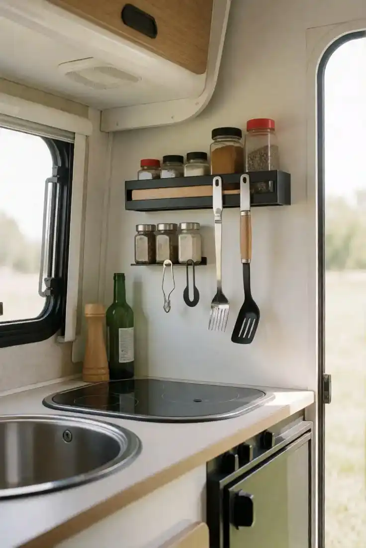 RV kitchen racks