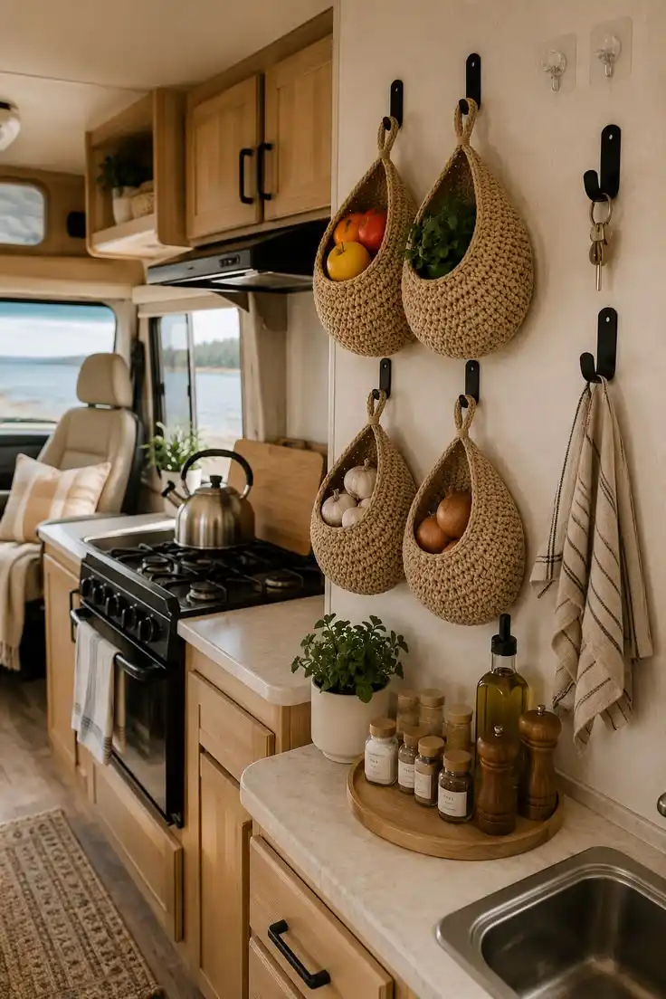 RV kitchen space saving ideas