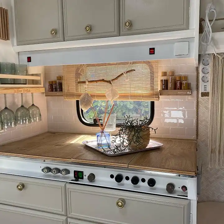 RV kitchen wall storage ideas