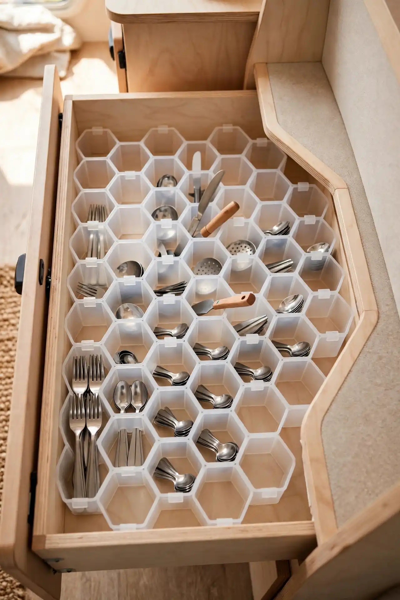 camper drawer organization for travel
