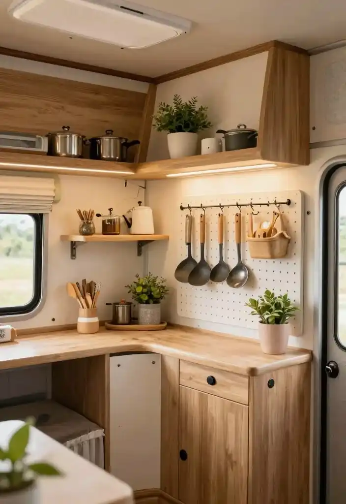 camper kitchen shelves