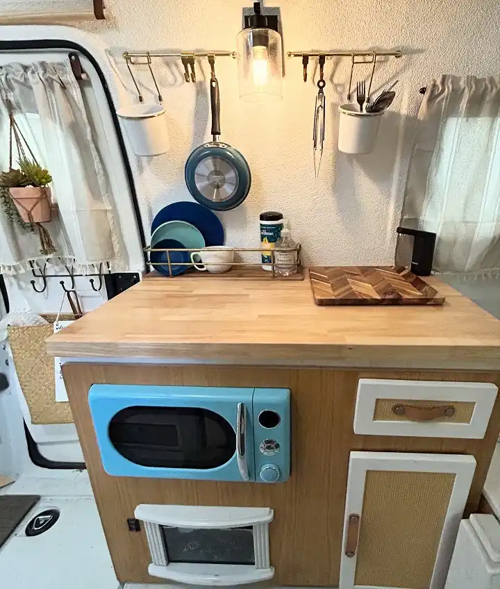camper kitchen wall storage