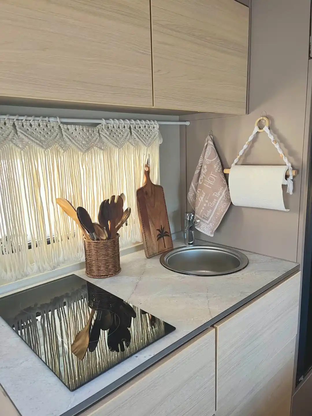 compact Rv kitchen wall