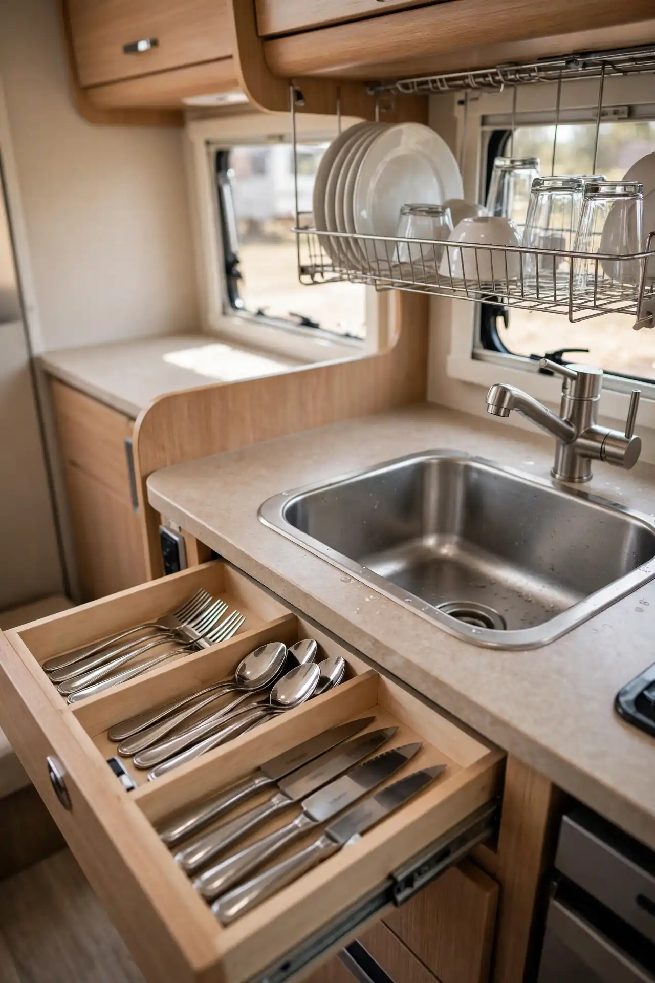 rv kitchen drawer sink