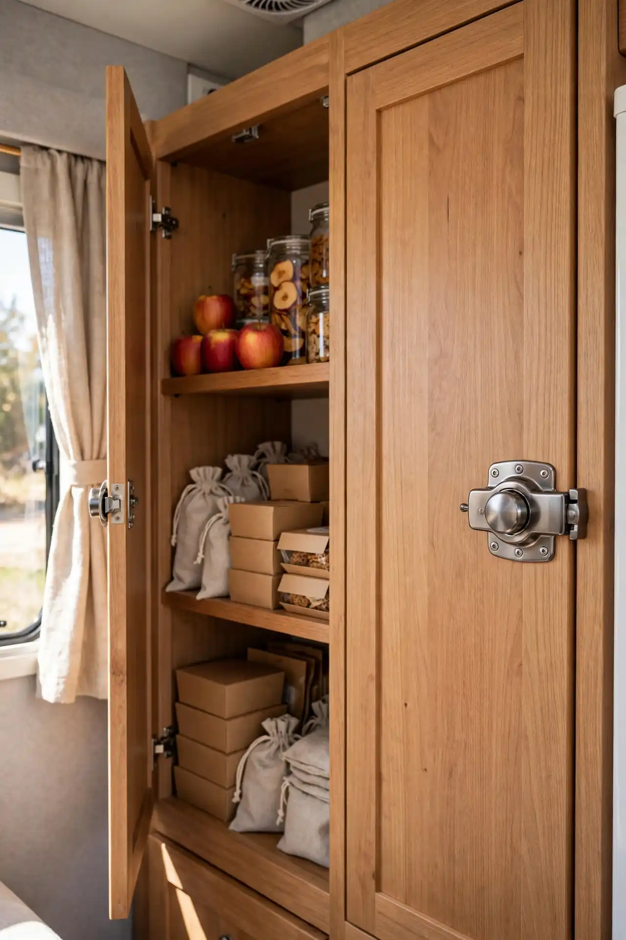 rv pantry latch organization