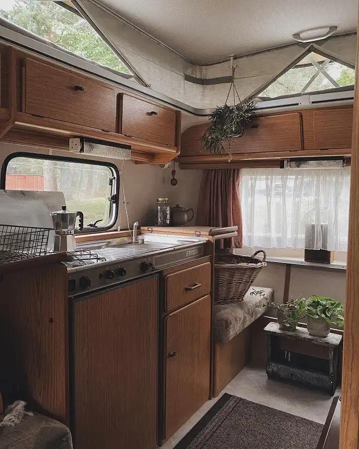 small RV counter organization
