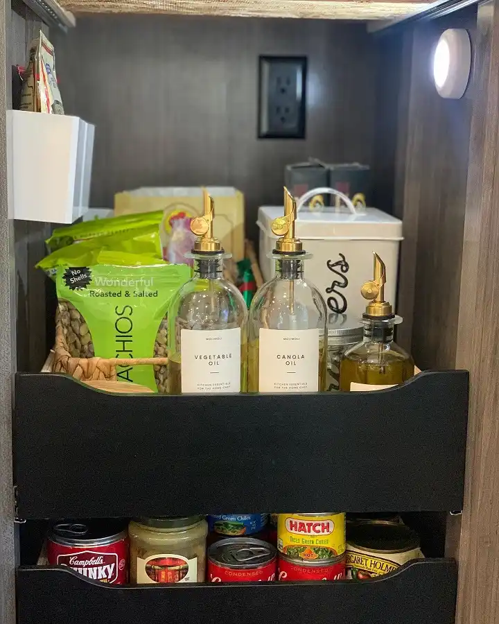 small RV pantry organization