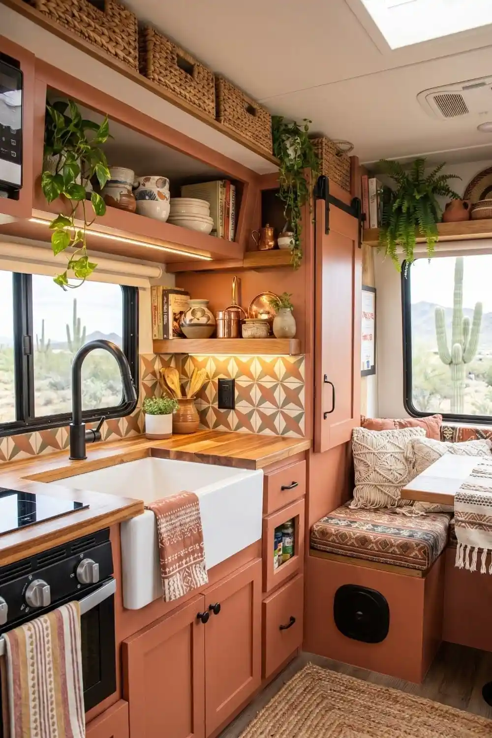 small camper kitchen storage